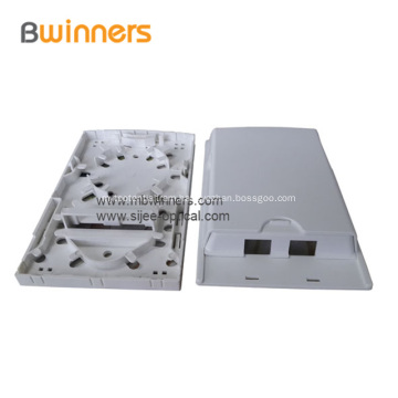 2 Port FTTH Indoor Fiber Optic Termination Box Socket Panel